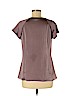 Ann Taylor 100% Polyester Purple Short Sleeve Blouse Size 8 - photo 2
