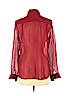 Armani Collezioni Burgundy Long Sleeve Blouse Size 6 - photo 2