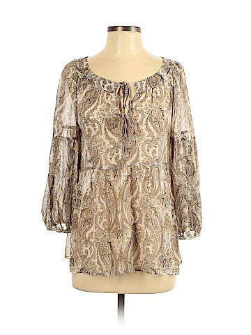 Joie 3/4 Sleeve Silk Top (view 1)