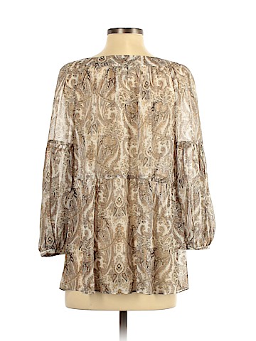 Joie 3/4 Sleeve Silk Top (view 2)