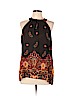 Apt. 9 100% Polyester Black Sleeveless Blouse Size L (petite) - photo 1