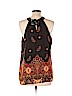 Apt. 9 100% Polyester Black Sleeveless Blouse Size L (petite) - photo 2