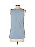 Ann Taylor LOFT Outlet 100% Polyester Blue Sleeveless Blouse Size S - photo 2