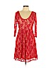 Emmelee 100% Polyester Red Cocktail Dress Size L - photo 1
