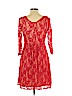 Emmelee 100% Polyester Red Cocktail Dress Size L - photo 2