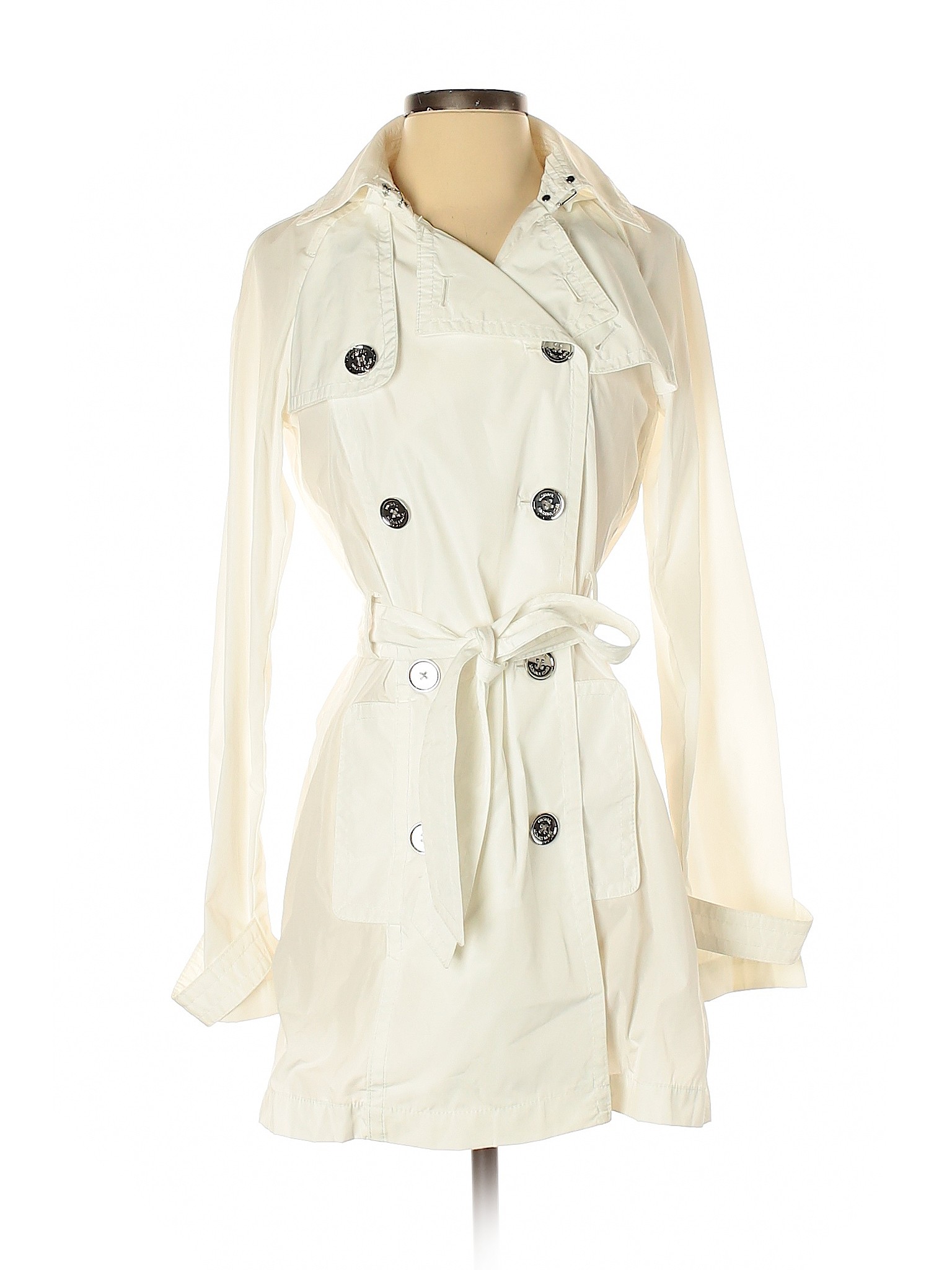 michael kors white trench coat