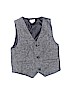 Gymboree 100% Cotton Gray Tuxedo Vest Size 5 - 6 - photo 1