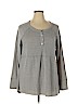 Suzanne Betro Gray Pullover Sweater Size 1X - photo 1