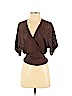 a.n.a. A New Approach Brown Short Sleeve Top Size S (petite) - photo 1
