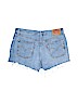 Levi's 100% Cotton Blue Denim Shorts Size 32 waist - photo 2