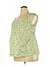 Motherhood 100% Cotton Green Sleeveless Blouse Size XL - photo 1