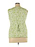 Motherhood 100% Cotton Green Sleeveless Blouse Size XL - photo 2