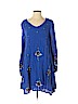 Free People 100% Viscose Blue Casual Dress Size XS - photo 1