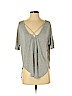 Lush Gray Short Sleeve Top Size S - photo 1