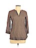 Theory Gray 3/4 Sleeve Blouse Size P (petite) - photo 1