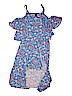 Art Class 100% Rayon Blue Romper Size 14 - 16 - photo 1