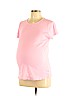 Old Navy - Maternity 100% Cotton Pink Short Sleeve T-Shirt Size L - photo 1