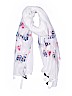Coco + Carmen 100% Polyester Print White Scarf One size - photo 1