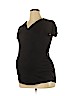 Oh Baby By Motherhood Black Short Sleeve Top Size XL - photo 1
