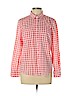 Sonoma Goods for Life 100% Cotton Pink Long Sleeve Button-Down Shirt Size L (petite) - photo 1