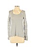 Lucky Brand 100% Cotton Gray Long Sleeve Top Size S - photo 1