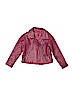 Falls Creek 100% Polyurethane Solid Red Faux Leather Jacket Size 5T - photo 1
