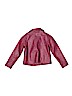Falls Creek 100% Polyurethane Solid Red Faux Leather Jacket Size 5T - photo 2