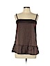 Brunello Cucinelli Brown Sleeveless Silk Top Size L - photo 1