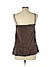 Brunello Cucinelli Brown Sleeveless Silk Top Size L - photo 2