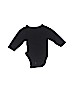Old Navy 100% Cotton Black Long Sleeve Onesie Size 3-6 mo - photo 1