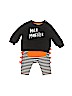 Cat & Jack Stripes Black Sweatshirt Size 0-3 mo - photo 1