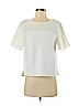 Ann Taylor LOFT 100% Cotton White Short Sleeve Top Size M (petite) - photo 1