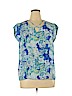 The Limited 100% Polyester Blue Short Sleeve Blouse Size XL (petite) - photo 1