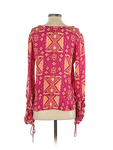 Tory Burch Long Sleeve Silk Top (view 2)