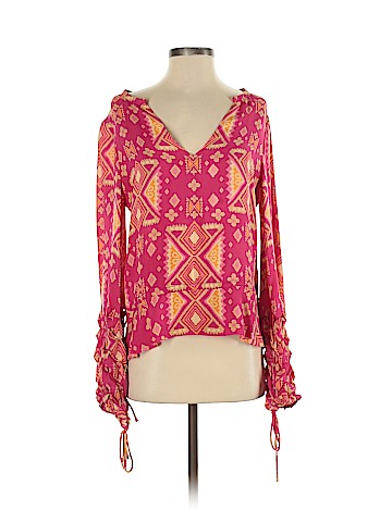 Tory Burch Long Sleeve Silk Top (view 1)