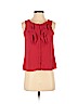 Ann Taylor LOFT 100% Polyester Red Sleeveless Blouse Size XXS (petite) - photo 1