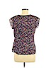 French Connection 100% Polyester Purple Short Sleeve Blouse Size M (petite) - photo 2