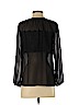 Ann Taylor LOFT Outlet 100% Polyester Black Long Sleeve Blouse Size S (petite) - photo 2