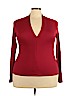 Haute Monde Red Long Sleeve Top Size 3X - photo 1