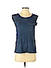 Ann Taylor LOFT 100% Cotton Blue Sleeveless T-Shirt Size XS (petite) - photo 1