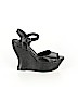 Alice + Olivia Black Wedges Size EU 36 - photo 1