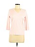 Faconnable 100% Cotton Pink 3/4 Sleeve T-Shirt Size M - photo 1