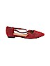 J.jill 100% Leather Red Flats Size 7 1/2 - photo 1