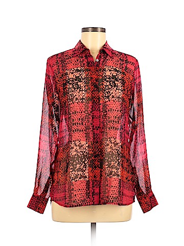 Etcetera Long Sleeve Silk Top (view 1)