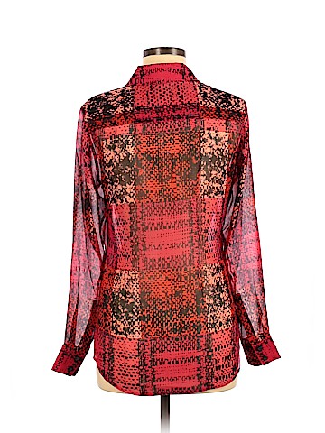 Etcetera Long Sleeve Silk Top (view 2)