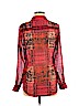 Etcetera 100% Silk Red Long Sleeve Silk Top Size 4 - photo 2