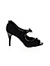 White House Black Market 100% Leather Black Heels Size 7 - photo 1