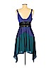 Halston Heritage 100% Polyester Blue Cocktail Dress Size 2 - photo 2