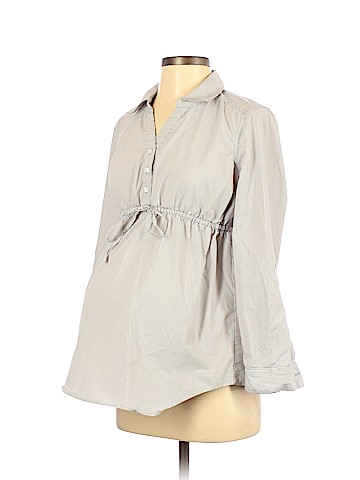 Motherhood Long Sleeve Button-Down Shirt (view 1)