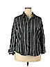 Lane Bryant Black Long Sleeve Button-Down Shirt Size 18 - 20 Plus - photo 1